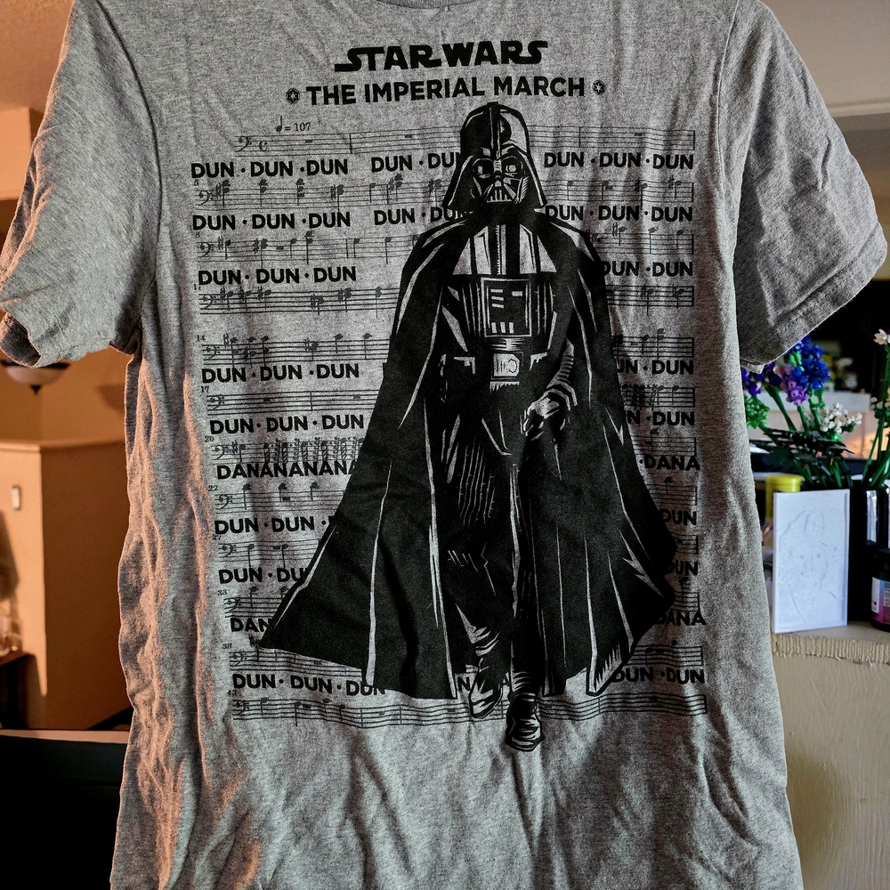Star Wars Black and Gray Imperial March Tee